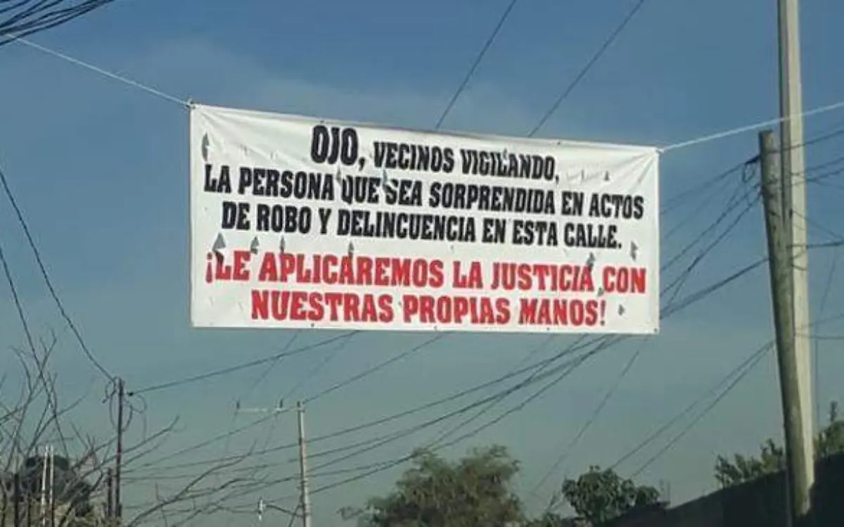 En Zacatepec apareció una lona en la que vecinos amagan a delincuentes con hacer justicia por propia mano- Angelina Albarrán